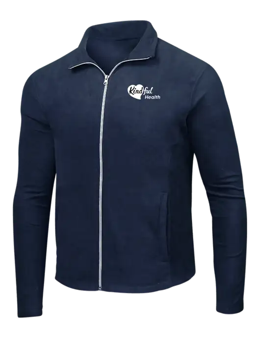 Navy Microfleece Jacket w/Kindful Health Logo