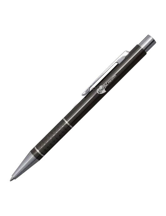St George Gunmetal Pen - Blue Ink w/Kindful Health Logo