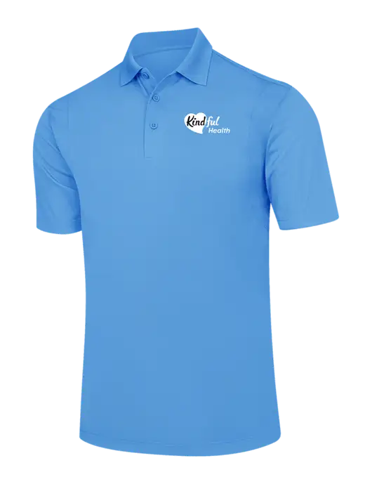 Carolina Blue Micropique Sport-Wick Polo w/Kindful Health Logo