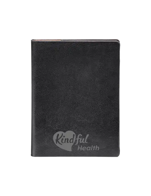 Fabrizio Black Rfid Passport Holder w/Kindful Health Logo