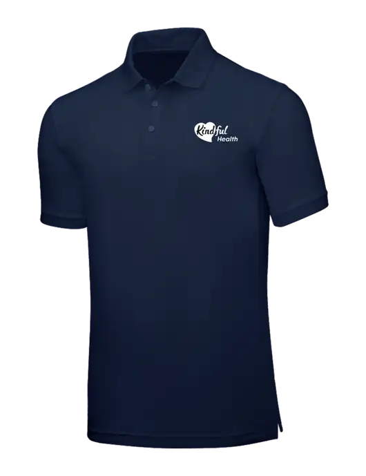 Navy Blue Core Classic Pique w/Kindful Health Logo