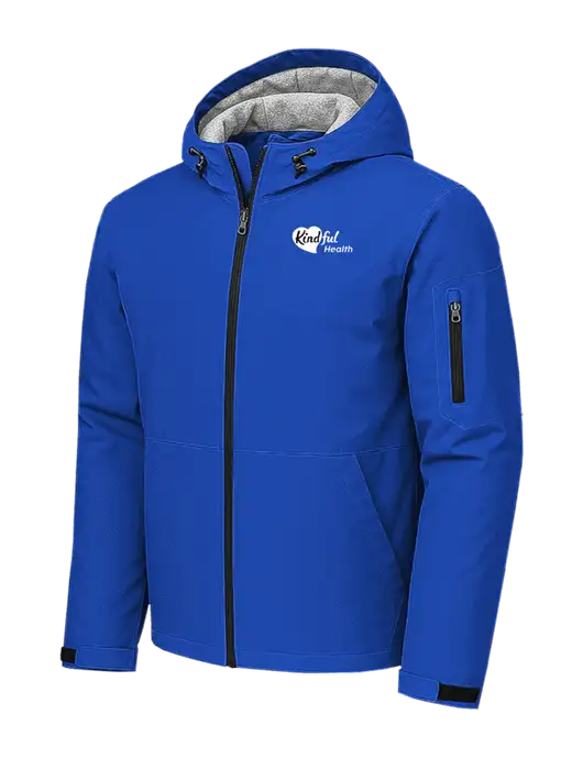 Waterproof Insulated Dark Royal Jacket w/Kindful Health Logo