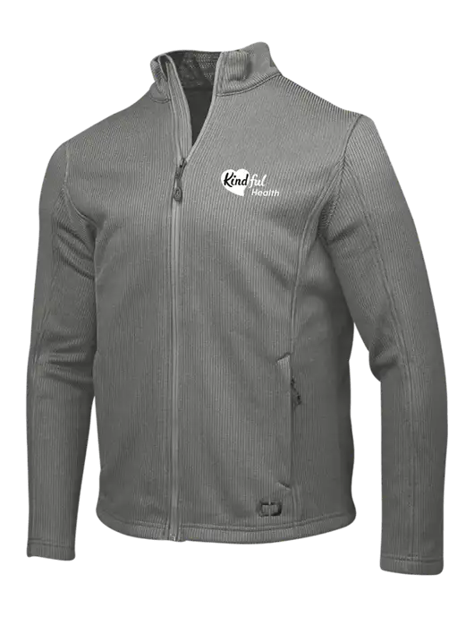OGIO Medium Grey Grit Fleece Jacket w/Kindful Health Logo