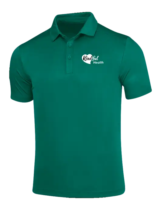 Green Posi-UV Pro Polo w/Kindful Health Logo