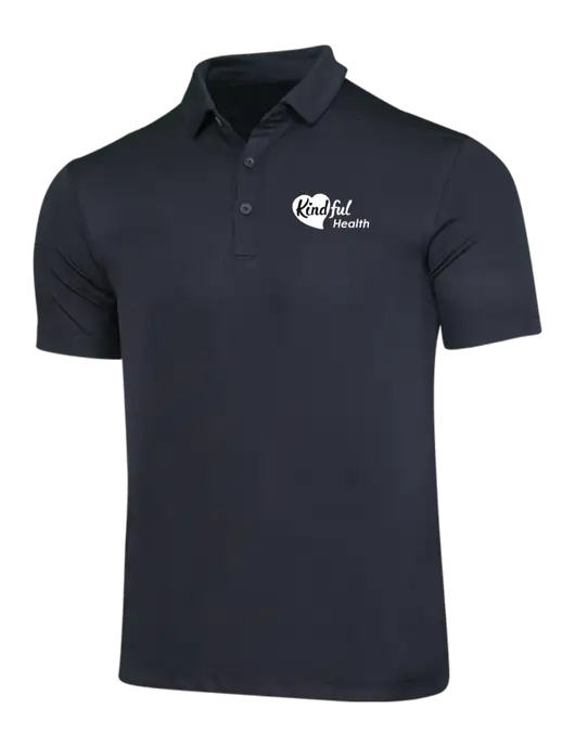 Black Posi-UV Pro Polo w/Kindful Health Logo