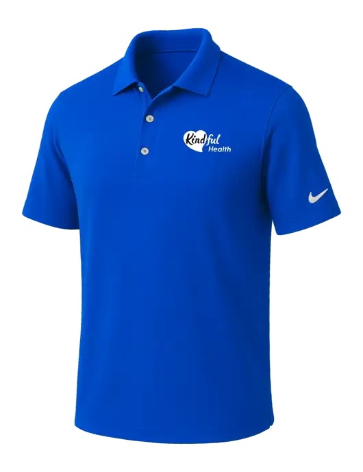 NIKE Royal Dri-Fit Micro Pique Polo w/Kindful Health Logo
