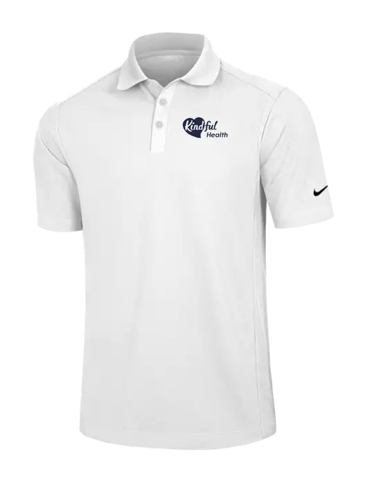 Nike White Dri-FIT Classic Polo w/Kindful Health Logo