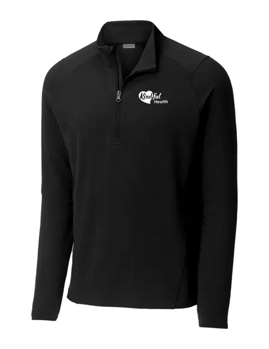 Sport-Wick Flex Fleece Black 1/4-Zip w/Kindful Health Logo