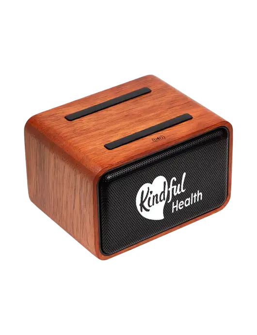 Wireless Speaker with Wireless Charger w/Kindful Health Logo