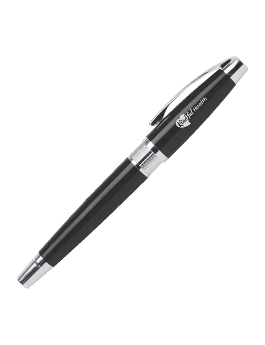 Masscotti Black Rollerball Pen - Black Ink w/Kindful Health Logo