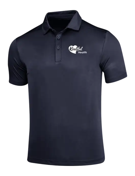 Navy Posi-UV Pro Polo w/Kindful Health Logo