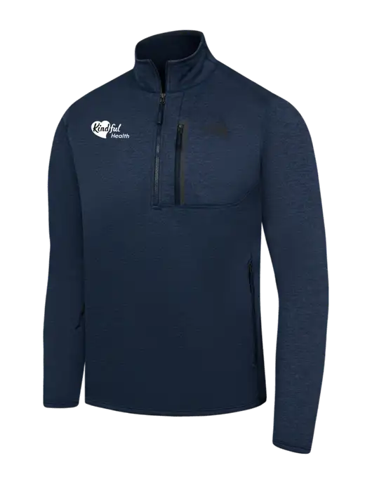 The North Face Navy Heather Skyline 1/2-Zip Fleece w/Kindful Health Logo