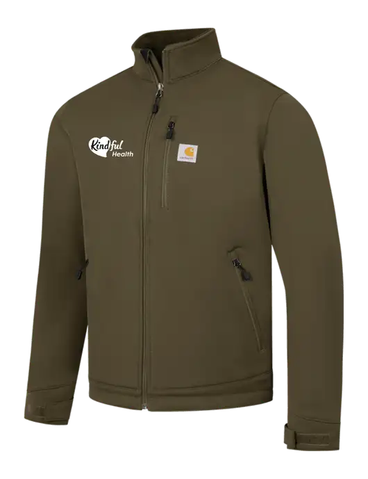 Carhartt Olive Crowley Soft Shell Jacket w/Kindful Health Logo