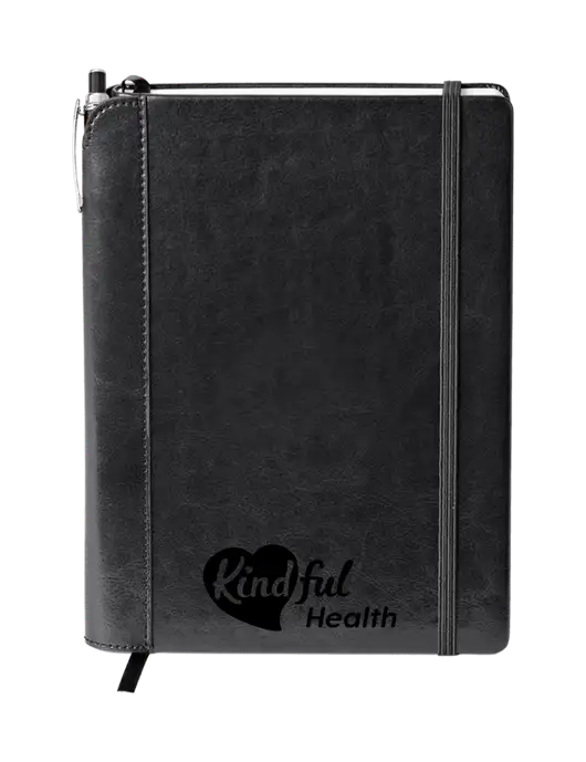Fabrizio Black Journal 6.375 x 8.375 Combo w/Kindful Health Logo