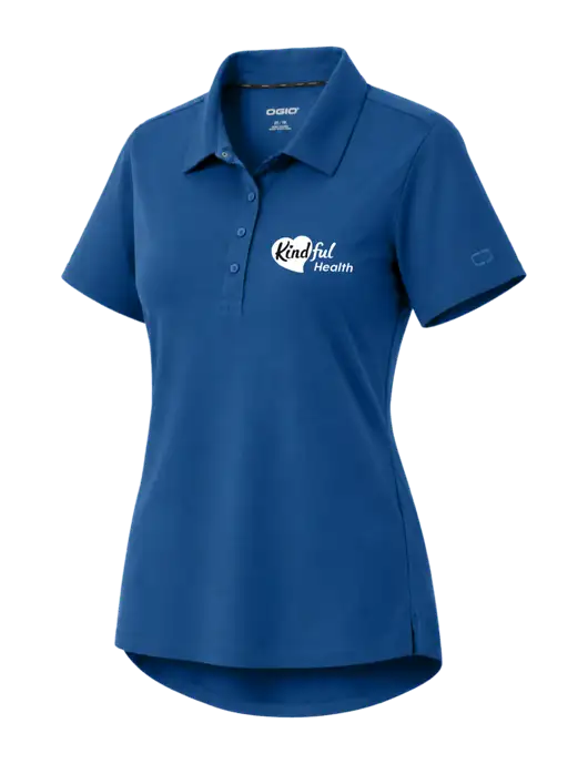 OGIO Womens Envision Light Navy Polo w/Kindful Health Logo