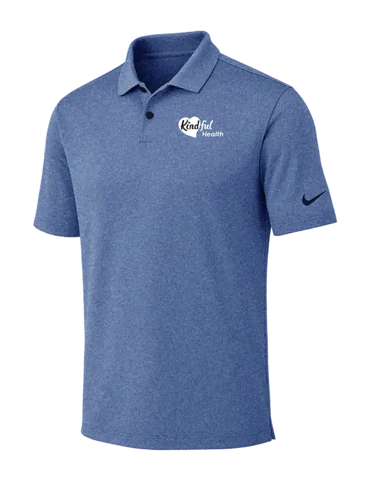 Nike Dark Royal Heather Dri-FIT Vapor Polo w/Kindful Health Logo