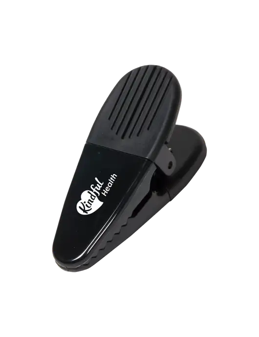 Magnetic Black Power Clip w/Kindful Health Logo