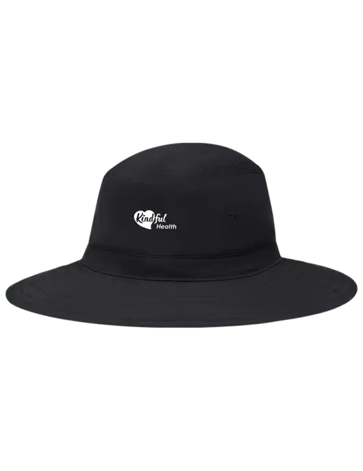 Black Booney Sun Hat w/Kindful Health Logo