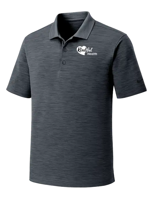 Nike Dri-FIT Dark Grey Striated Polo w/Kindful Health Logo