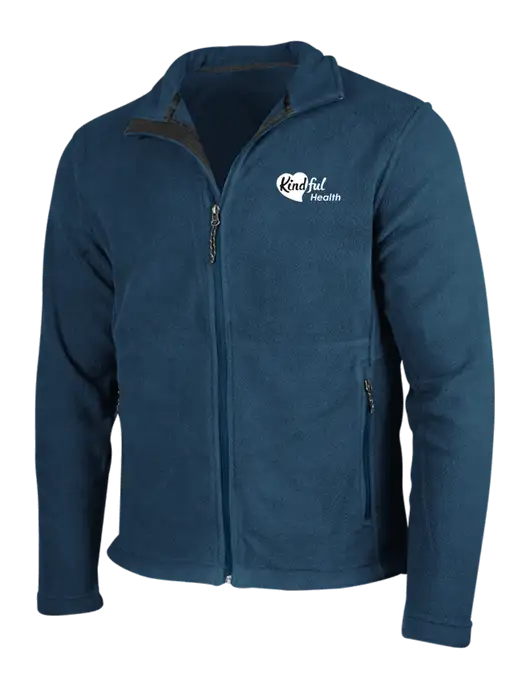 Light Navy Fleece Jacket w/Kindful Health Logo
