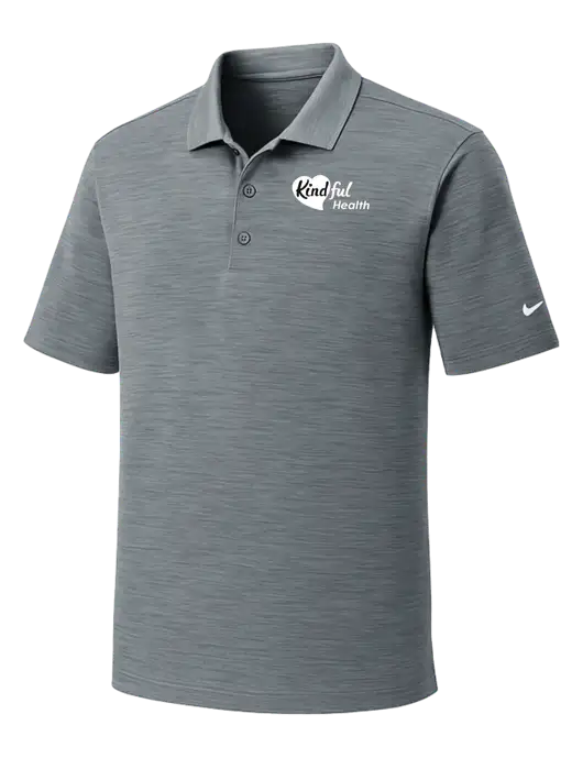 Nike Dri-FIT Medium Grey Striated Polo w/Kindful Health Logo