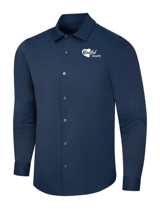 Navy City Stretch Shirt w/Kindful Health Logo