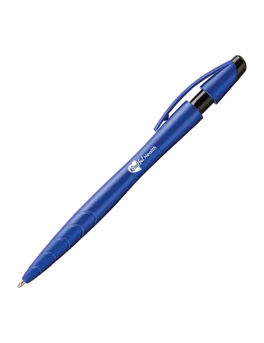Awali Blue Metallic Pen - Black Ink w/Kindful Health Logo