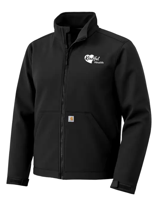 Carhartt Rain Defender Black Soft Shell Jacket w/Kindful Health Logo