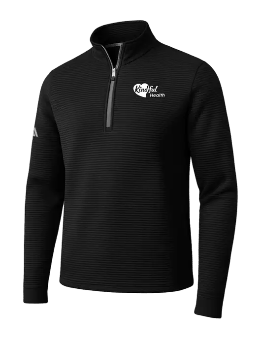 Adidas Black Spacer Quarter-Zip Pullover w/Kindful Health Logo