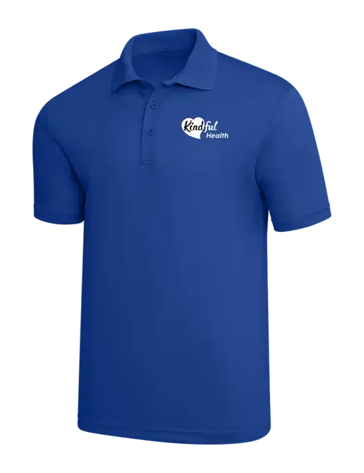 Dark Royal PosiCharge RacerMesh Polo w/Kindful Health Logo