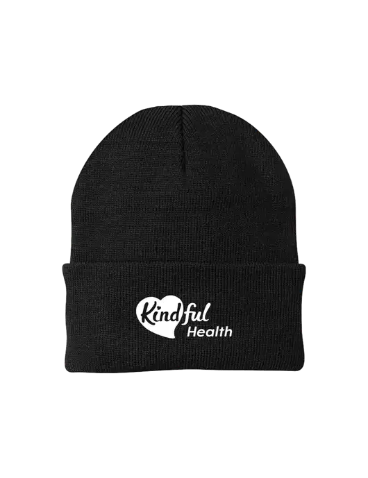 Black Knit Cap w/Kindful Health Logo