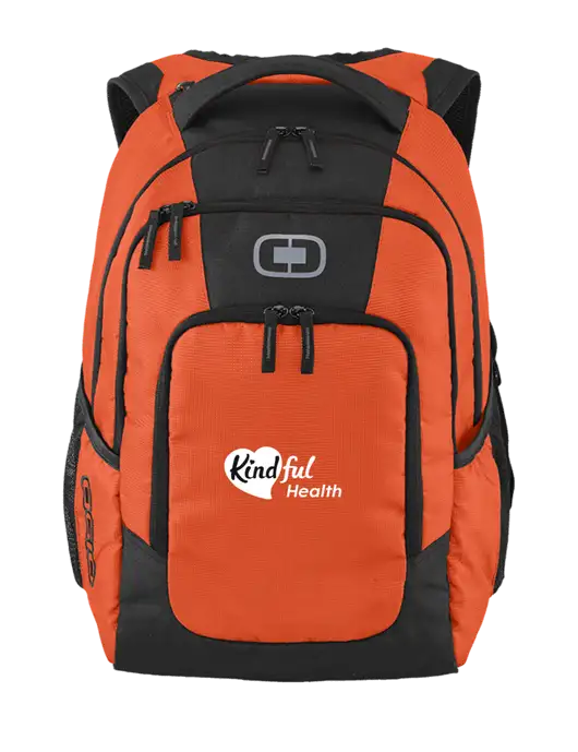 OGIO Orange Logan Laptop Backpack
 w/Kindful Health Logo