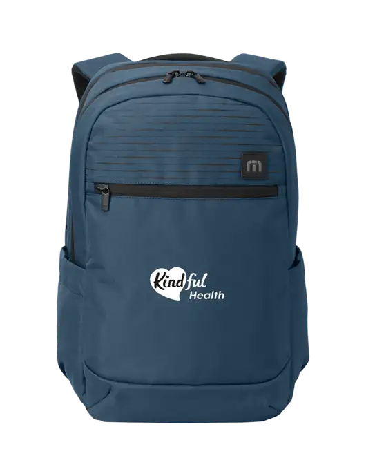 TravisMathew Light Navy Approach Backpack w/Kindful Health Logo