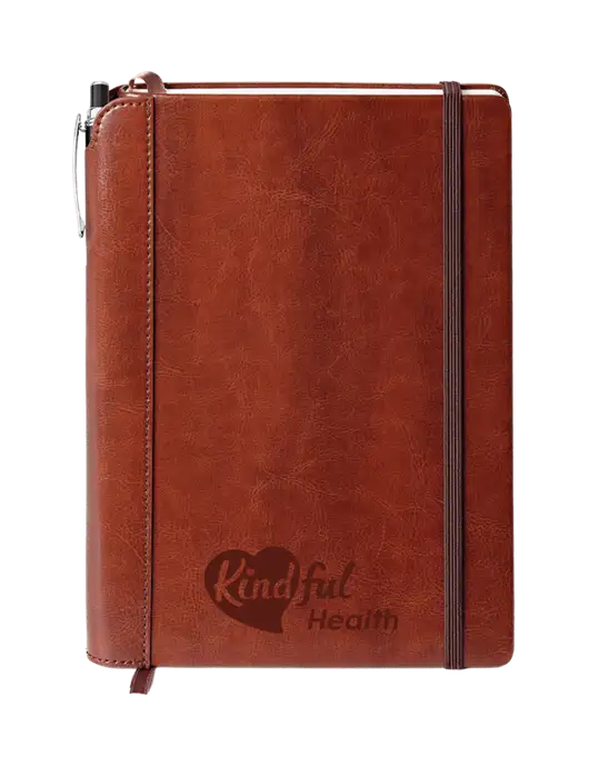 Fabrizio Brown Journal 6.375 x 8.375 Combo w/Kindful Health Logo