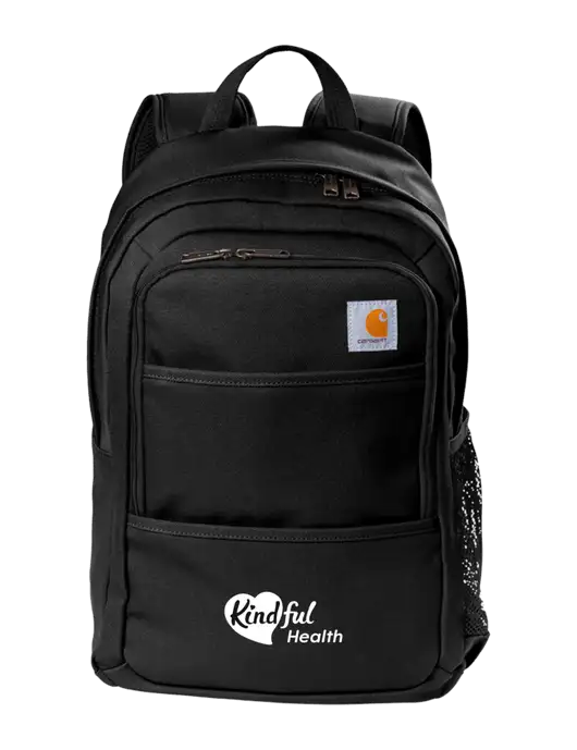 Carhartt Black Foundry Series Backpack w/Kindful Health Logo