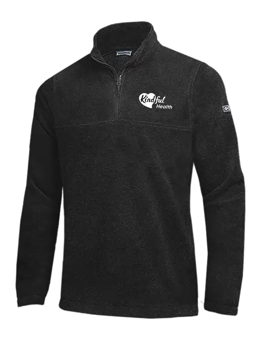 Columbia Black Steens Mountain Fleece 1/2 Zip Pullover w/Kindful Health Logo