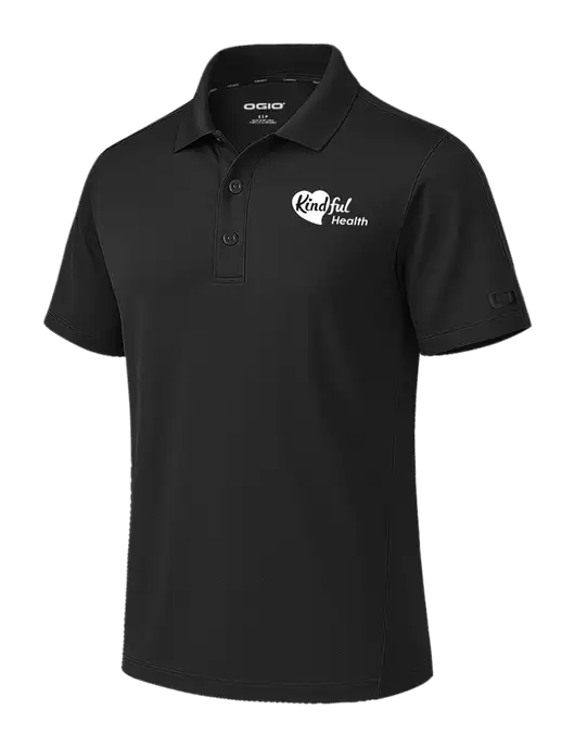 OGIO Envision Black Polo w/Kindful Health Logo