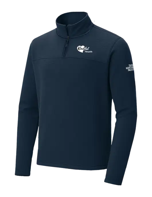 The North Face Aim 1/4-Zip Dark Navy Fleece w/Kindful Health Logo