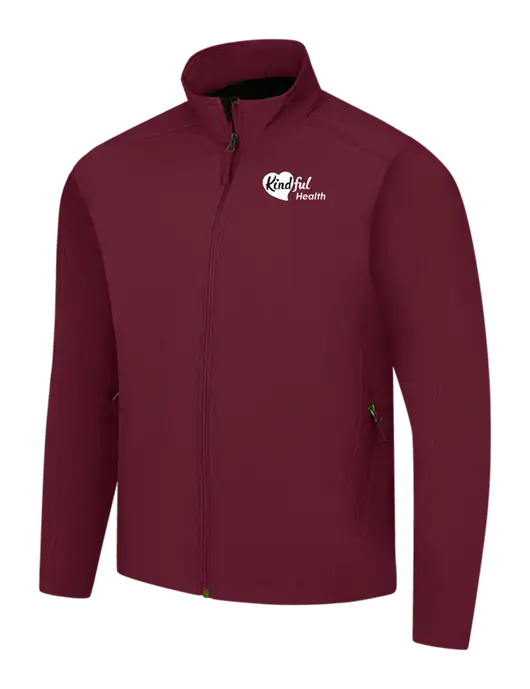 Maroon Core Soft Shell Jacket w/Kindful Health Logo