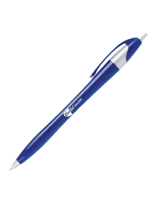 Novella Navy/Silver Corporate Pen- Blue Ink w/Kindful Health Logo