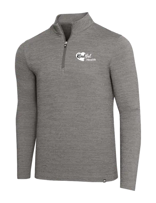 TravisMathew Medium Grey Heather Crestview 1/4 Zip w/Kindful Health Logo