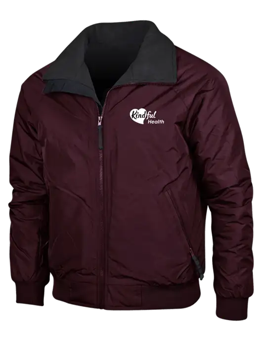 Maroon/True Black Classic Challenger Jacket w/Kindful Health Logo