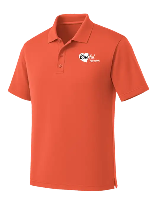 Coral Dry Zone UV Micro Mesh Polo w/Kindful Health Logo