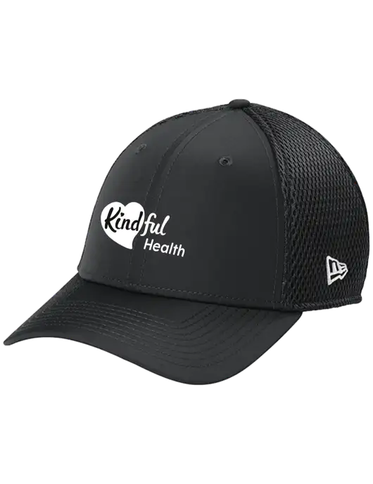 New Era 39THIRTY Performance Stretch Charcoal Grey Mesh Cap w/Kindful Health Logo