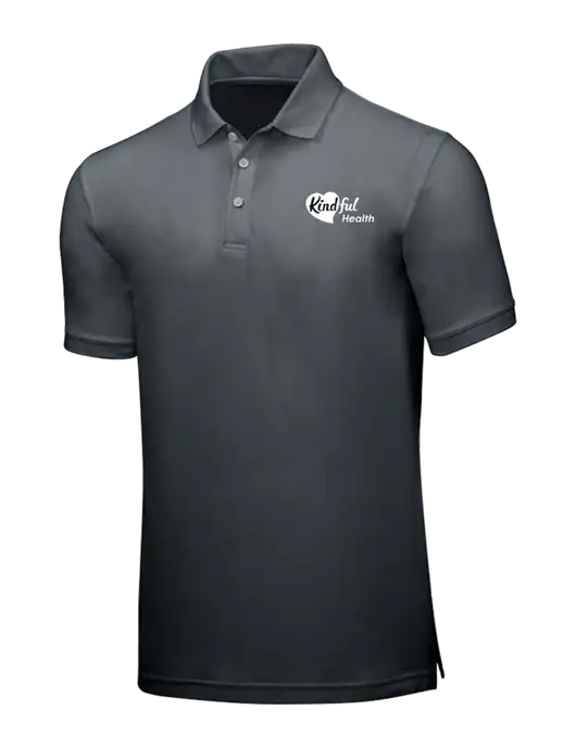 Dark Grey Core Classic Pique w/Kindful Health Logo