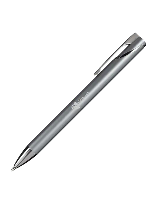 Dark Grey HyperNova Ballpoint Pen - Black Ink w/Kindful Health Logo
