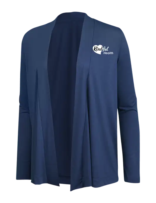 Dusty  Blue Womens Concept Cardigan w/Kindful Health Logo