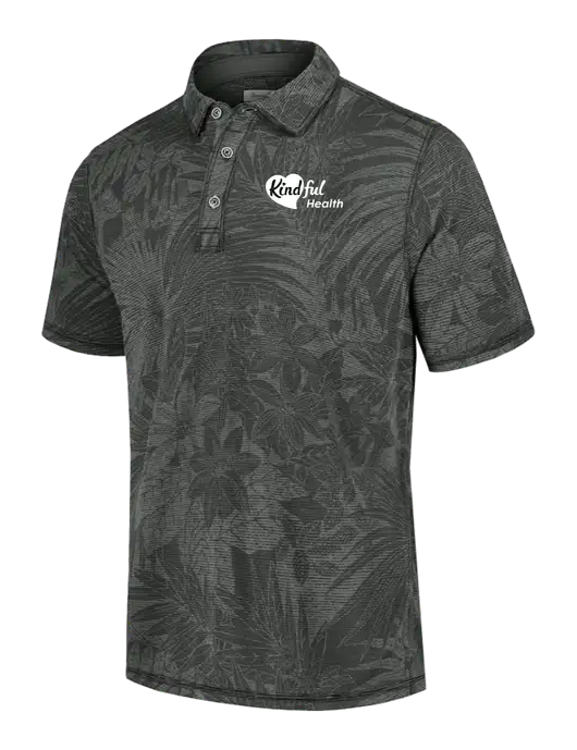 Tommy Bahama Dark Grey Santiago Paradise Polo w/Kindful Health Logo