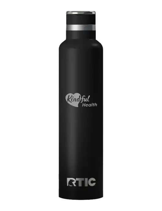 RTIC Journey 26 oz Black Bottle w/Kindful Health Logo