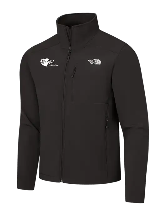 The North Face Black Apex Barrier Soft Shell Jacket w/Kindful Health Logo